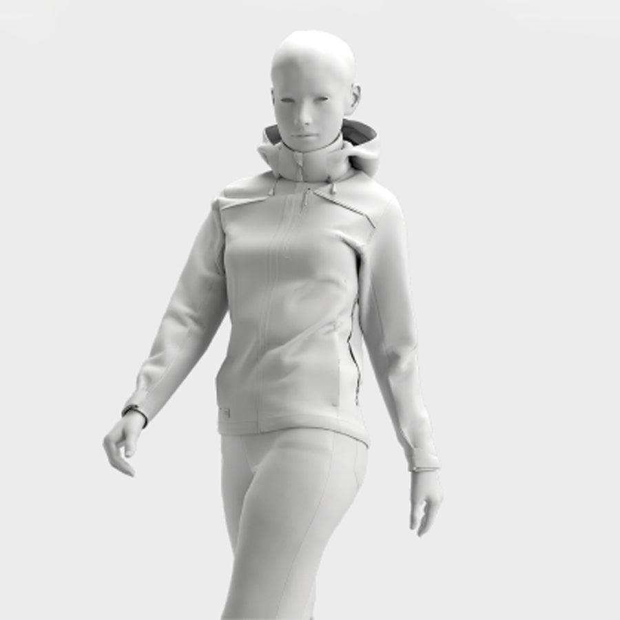 Configuration-Mannequin wearing a jacket and pants.